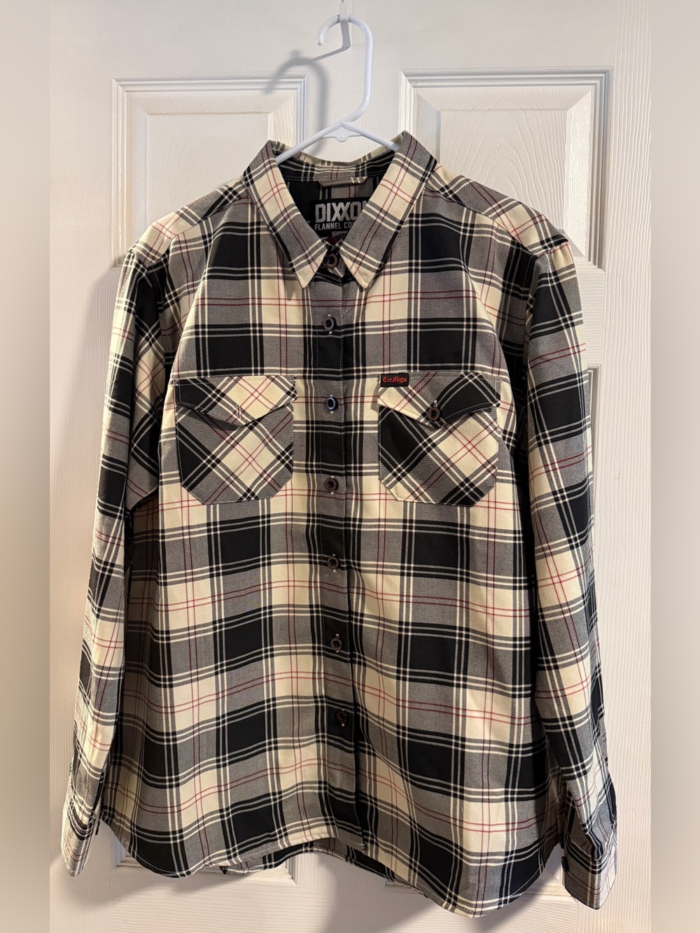 DIXXON Black, Cream & Red Plaid Button-Front Shirt